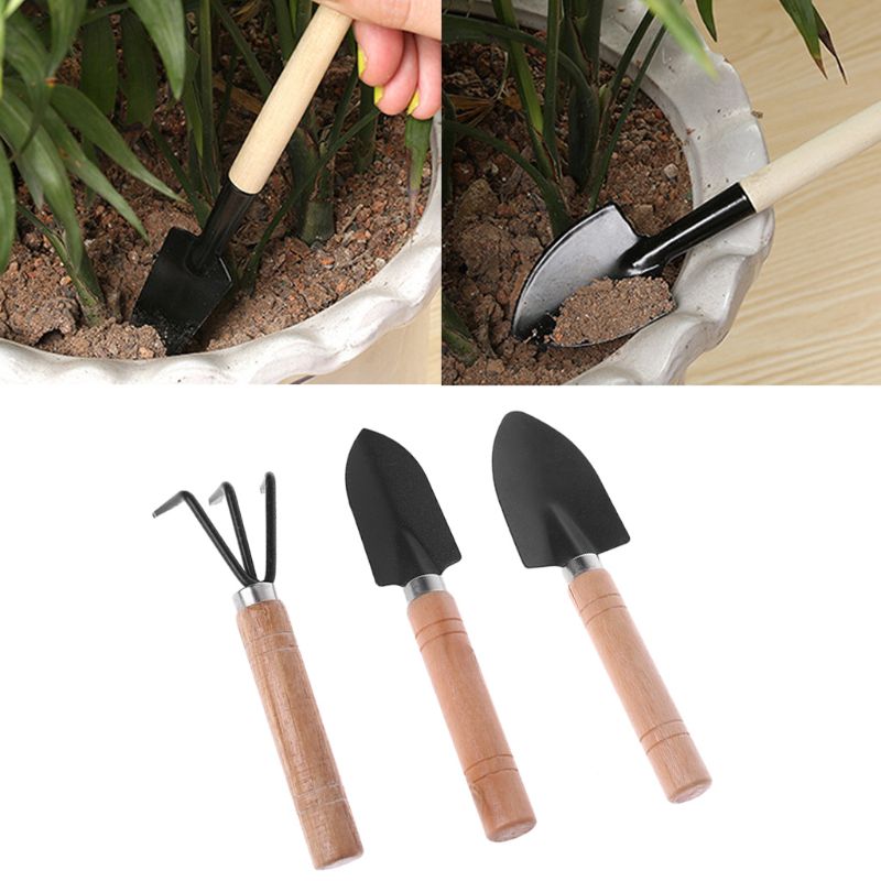 Bonsai Garden Rake - 3pcs Mini Garden Shovel Rake Spade