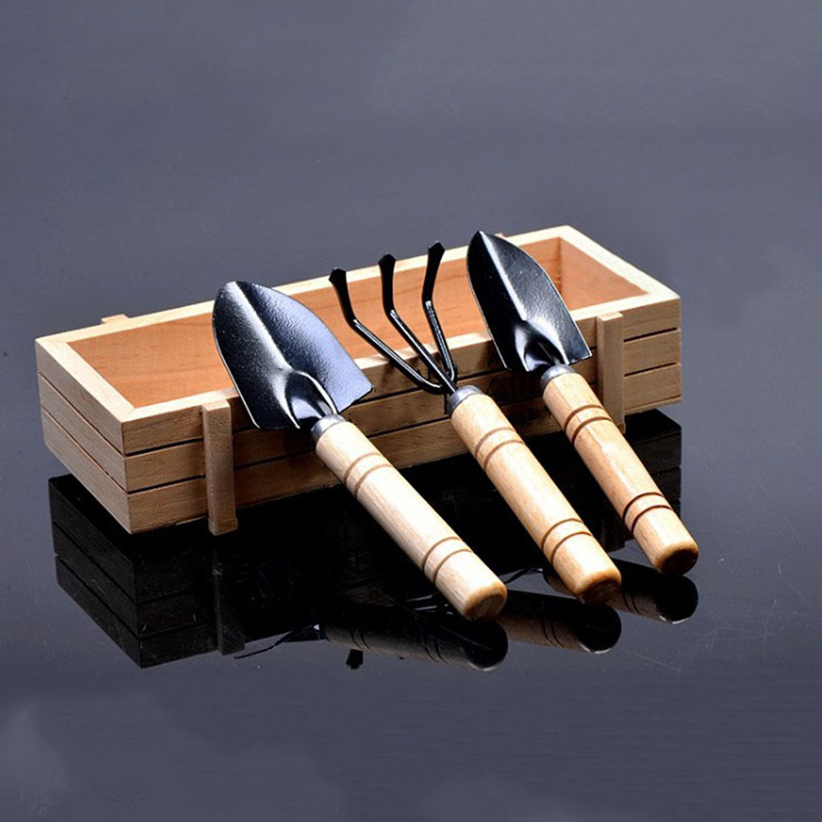Bonsai Garden Rake - 2Pcs Garden Tool Set Mini Spade