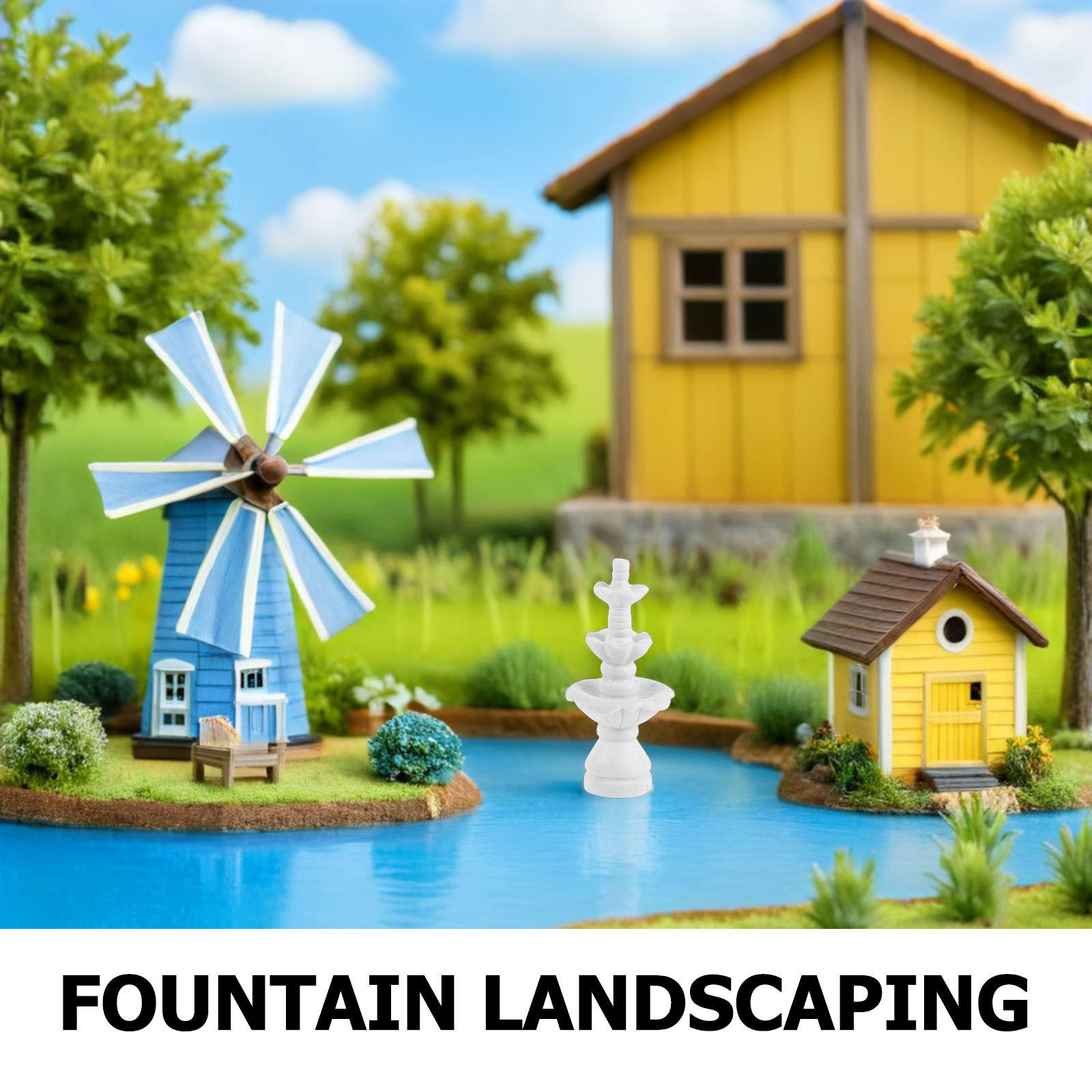 5Pcs Miniature Bonsai Fountain - đánh giá và giá Bonsai Garden Desk