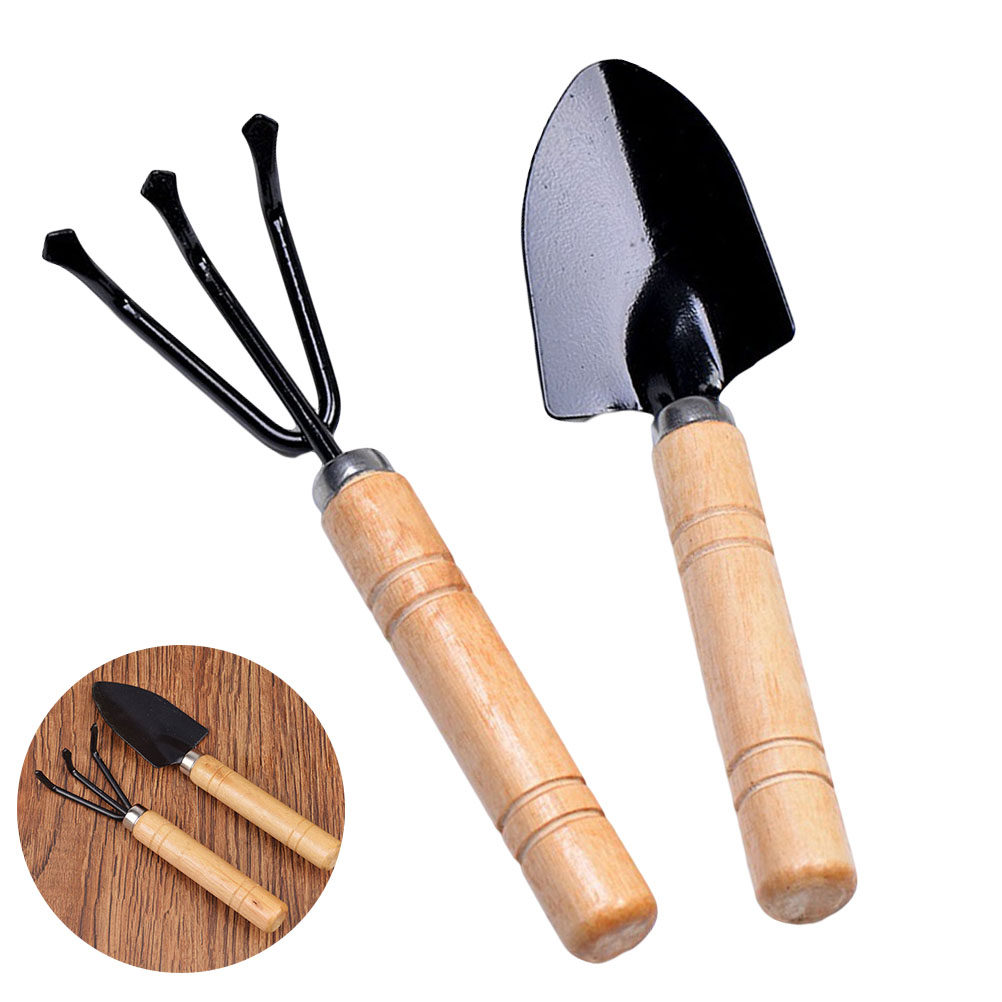 2Pcs Garden Tool Set Mini Spad - đánh giá và giá Bonsai Garden Rake