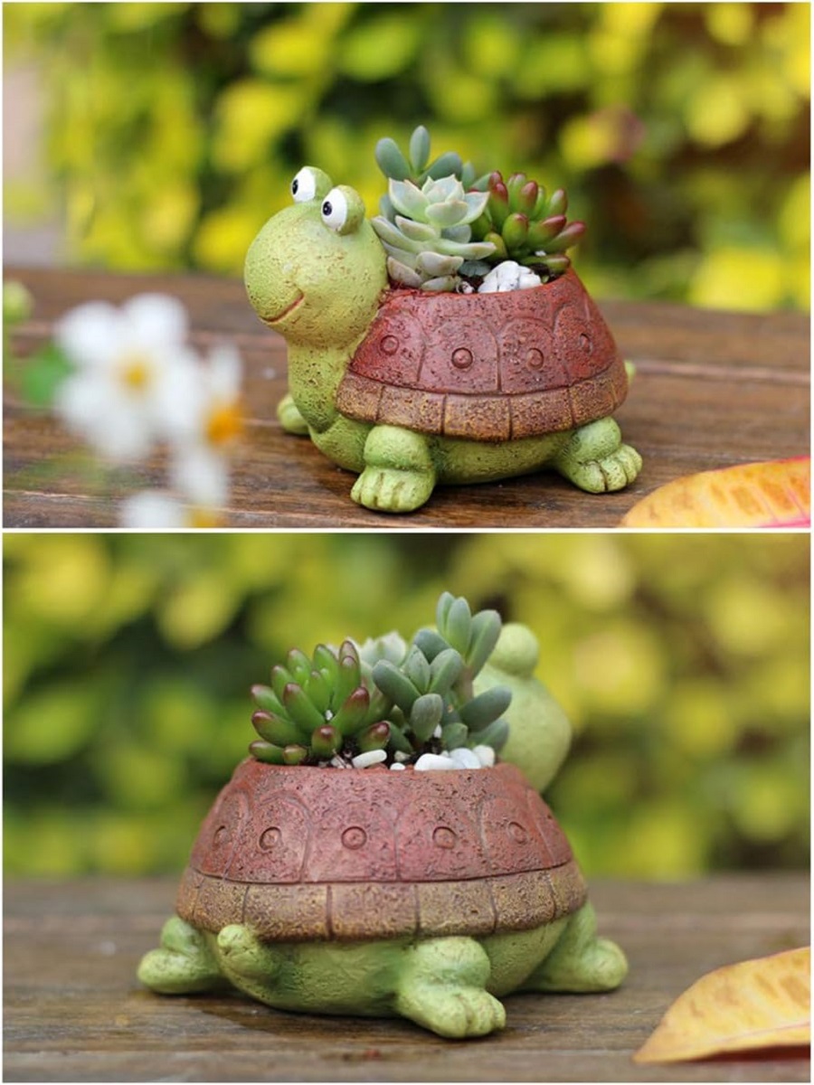 Cute Turtle Planter Succulent  - đánh giá và giá Bonsai Garden Desk