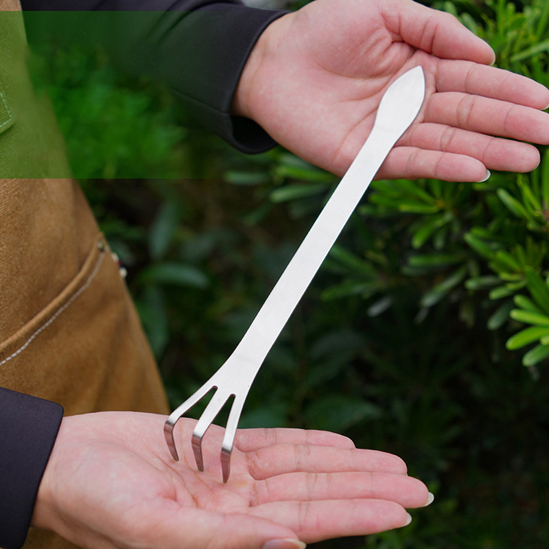 1Pc Stainless Steel Root Rake  - đánh giá và giá Bonsai Garden Rake