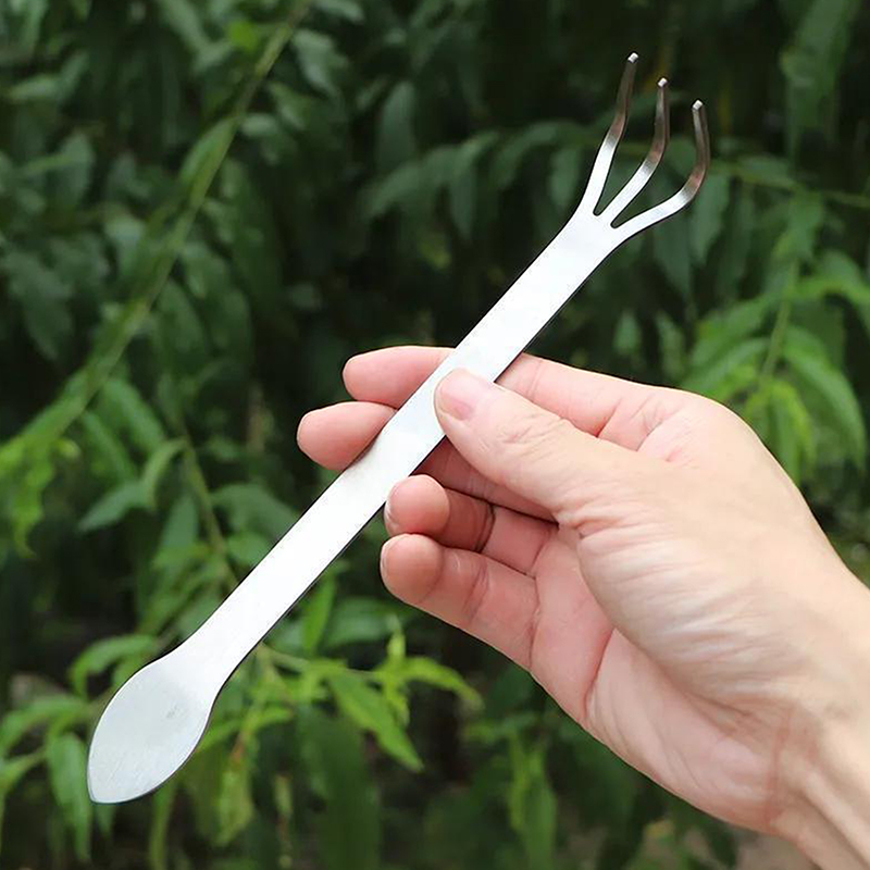 1Pc Stainless Steel Root Rake  - đánh giá và giá Bonsai Garden Rake