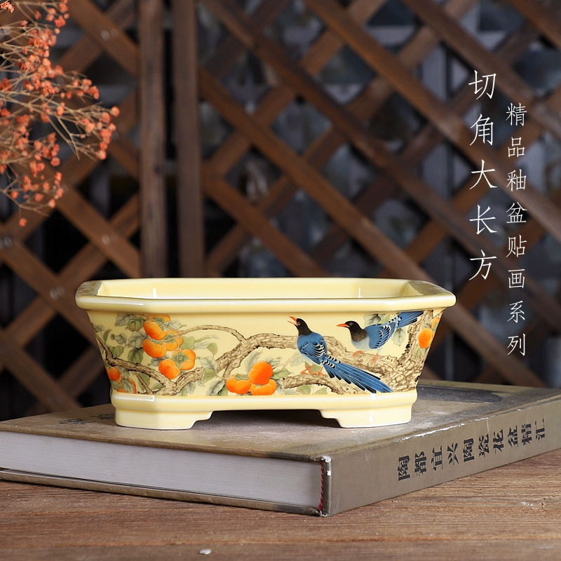 Porcelain Rectangle Bonsai Pot - đánh giá và giá Bonsai Garden Desk