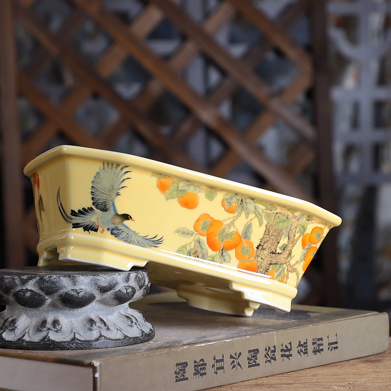 Porcelain Rectangle Bonsai Pot - đánh giá và giá Bonsai Garden Desk