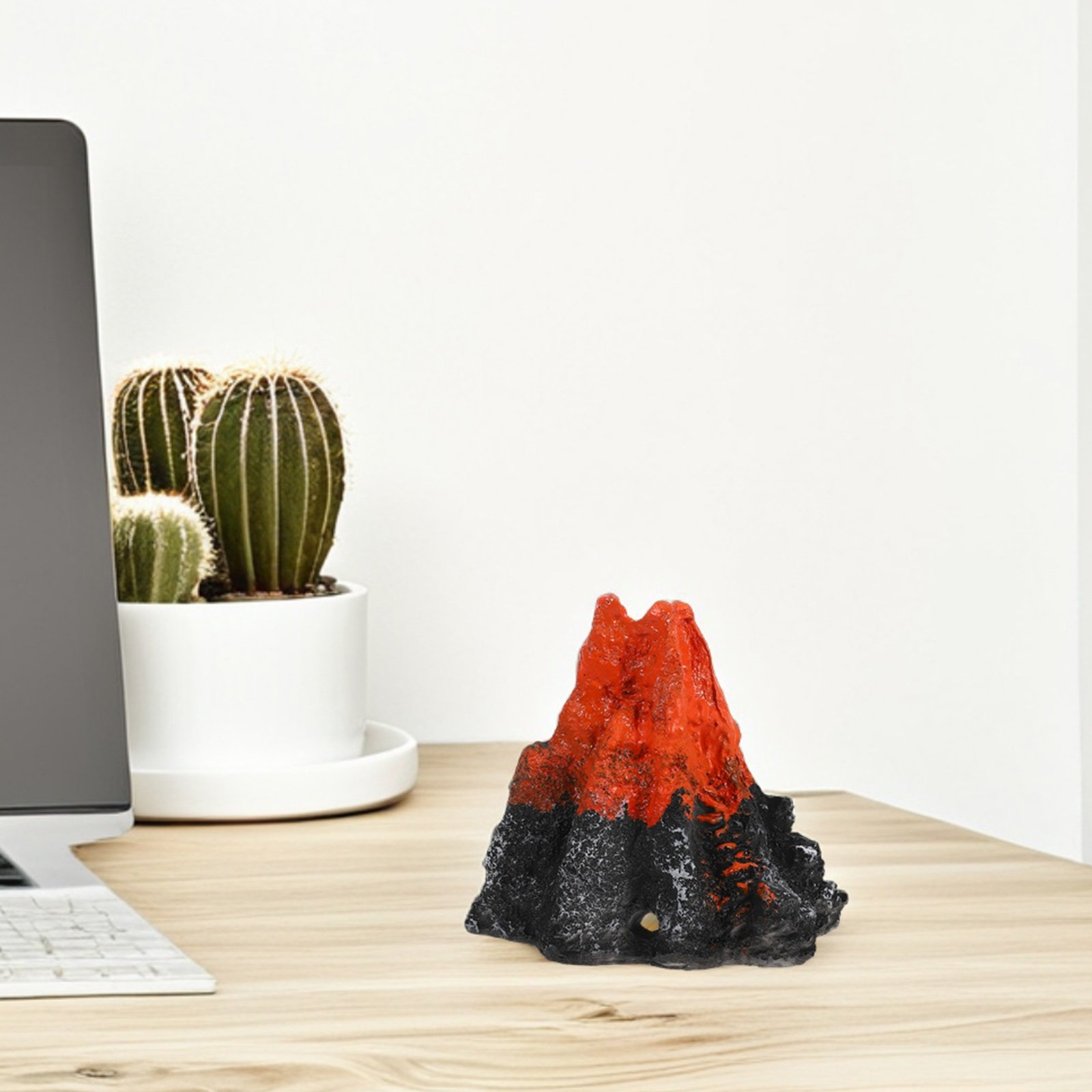 Mini Volcano Statue Resin Hand - đánh giá và giá Bonsai Garden Desk