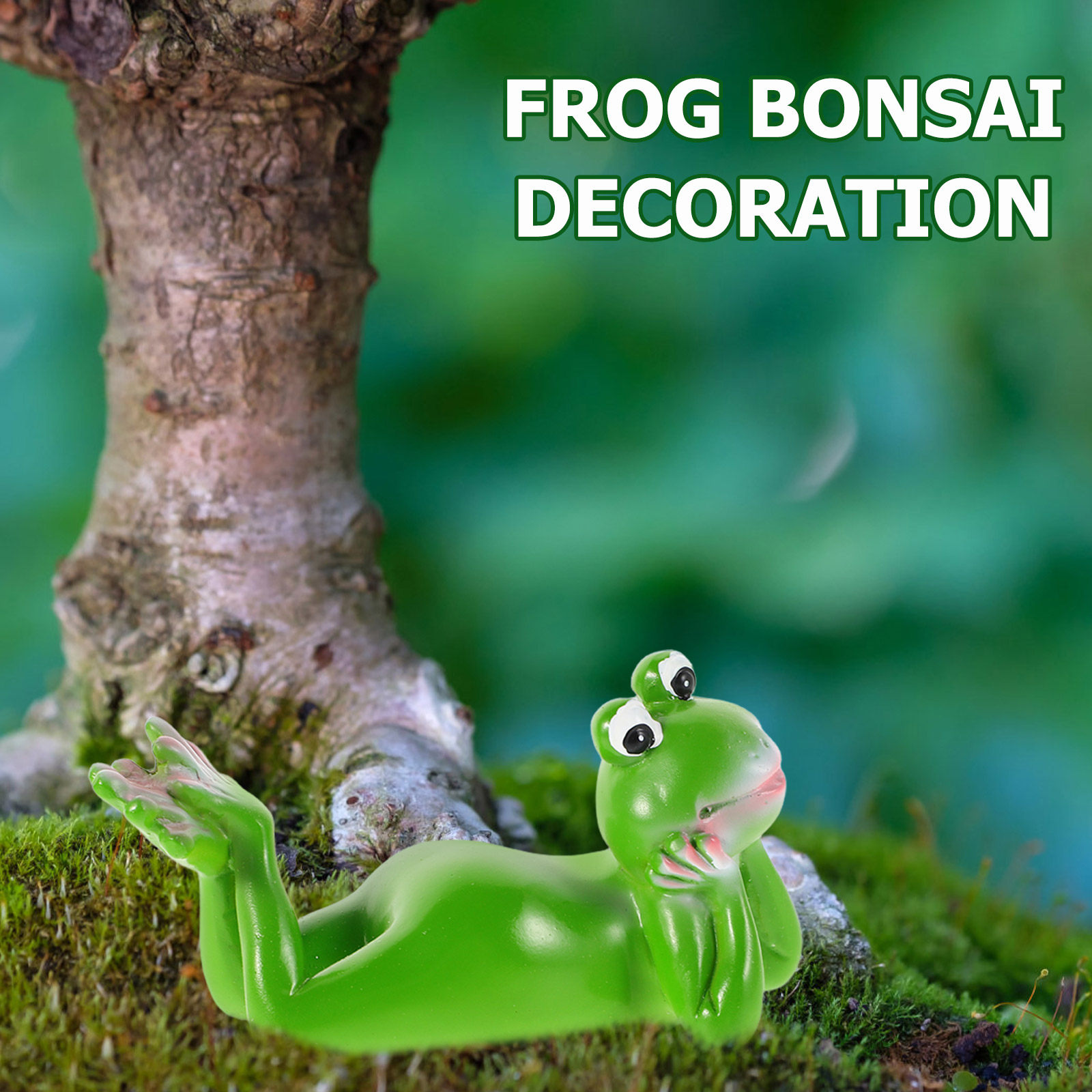 Resin Frog Garden Ornament Cut - đánh giá và giá Bonsai Garden Desk