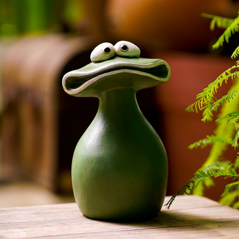 Cartoon Big Mouth Frog Garden  - đánh giá và giá Bonsai Garden China