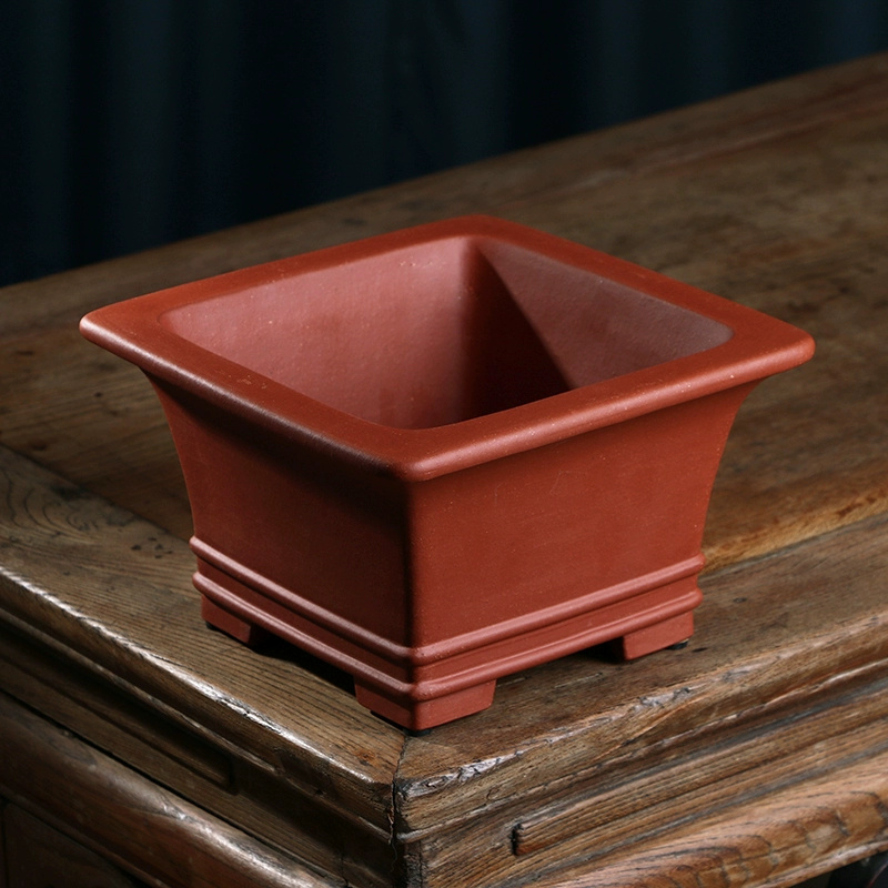 Pruple Sand Square Bonsai Pot, - đánh giá và giá Bonsai Garden Desk
