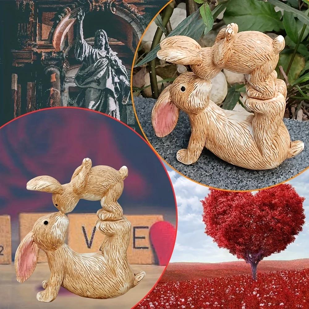 Garden Resin Kissing Bunny Sta - đánh giá và giá Bonsai Garden Desk