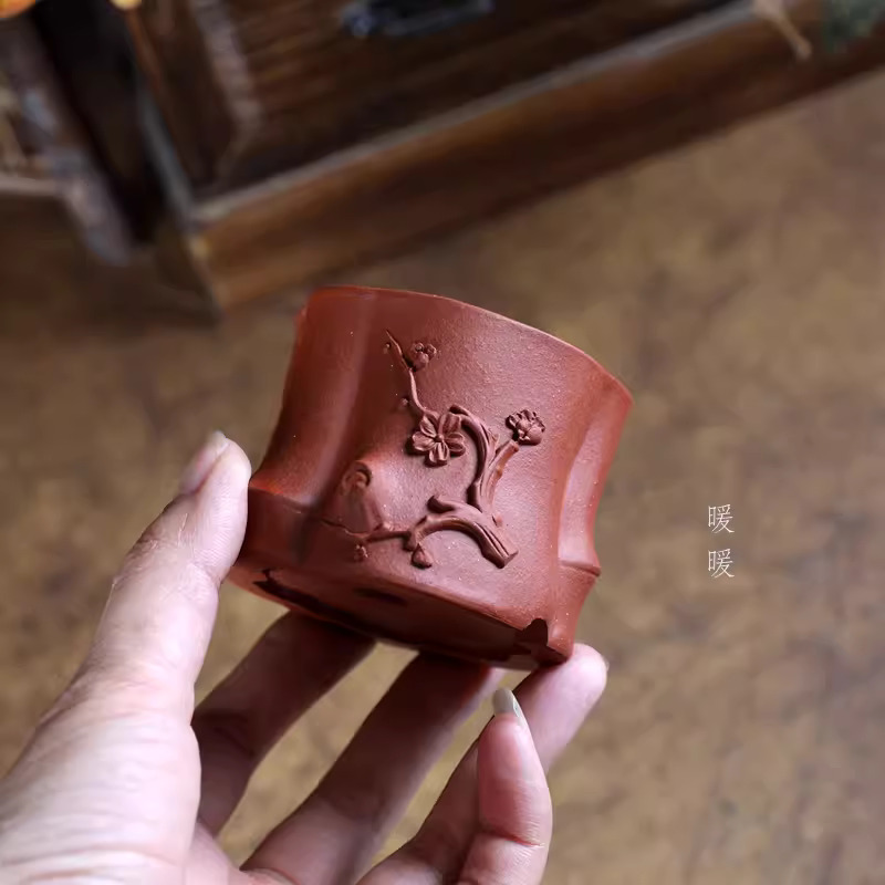 Purple Sand Bonsai Pot,Carved  - đánh giá và giá Bonsai Garden China